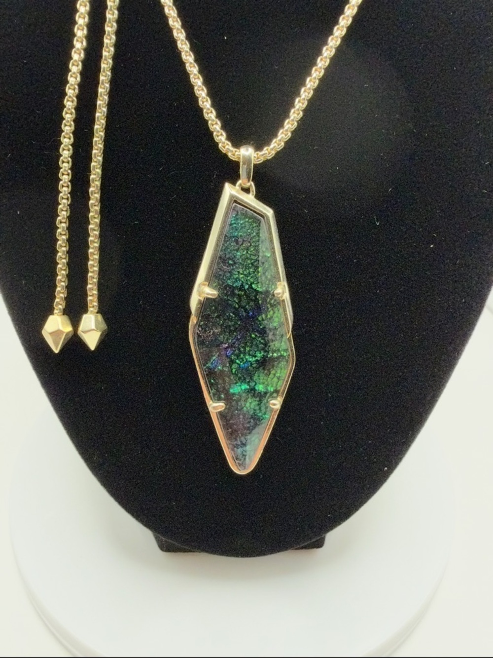 Kendra Scott Beatrice in Navy Crackle Illusion - Picture 4 of 11
